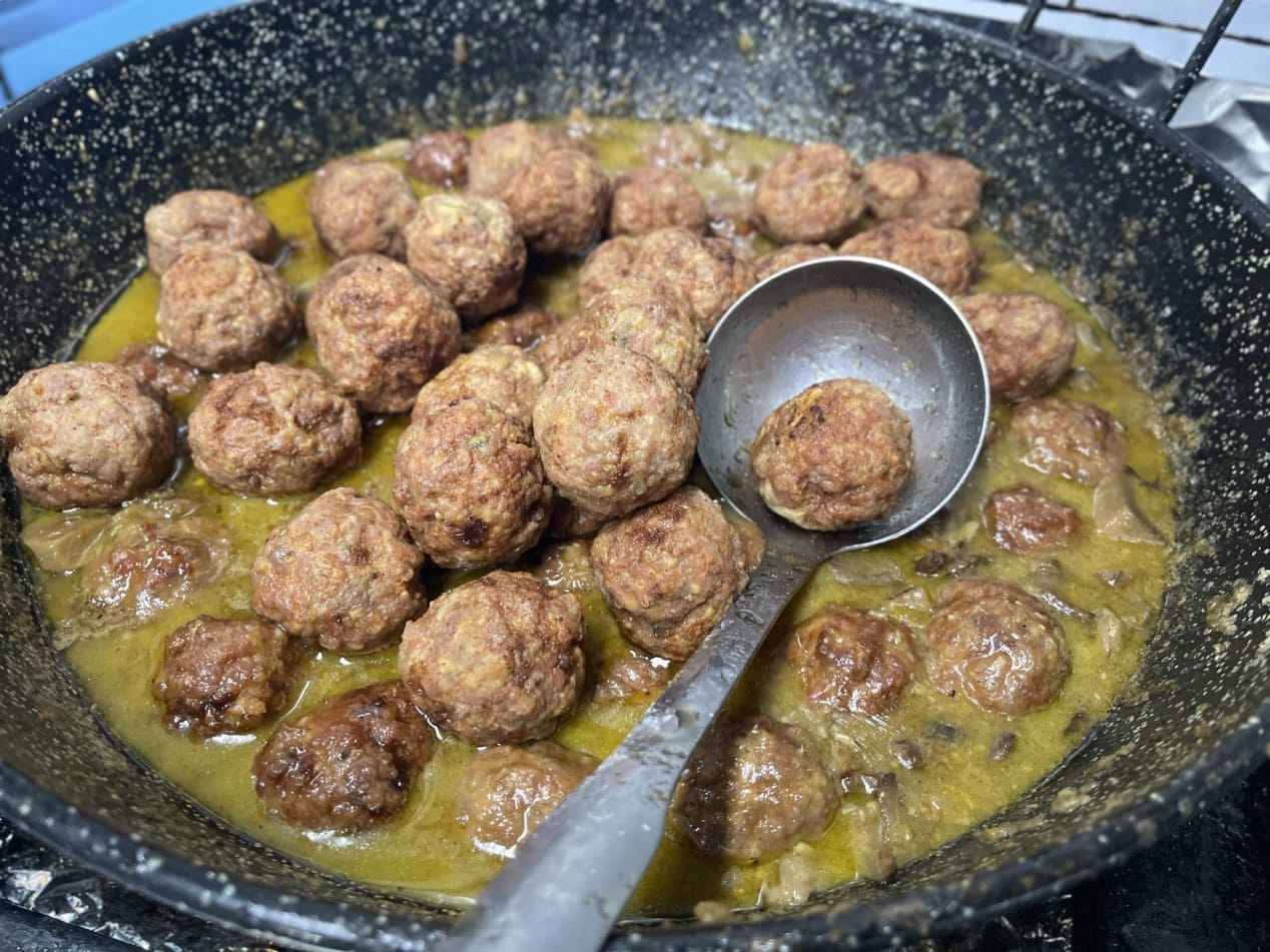 Albondigas con salsa de setas variadas 4