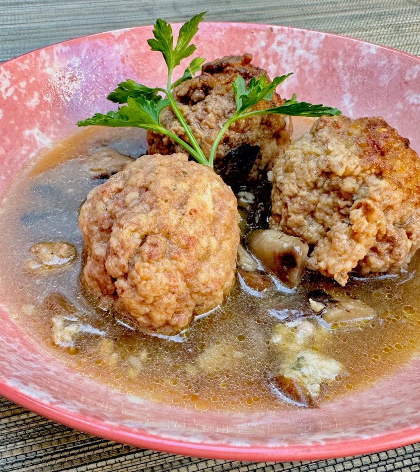 Albóndigas con setas variadas 4