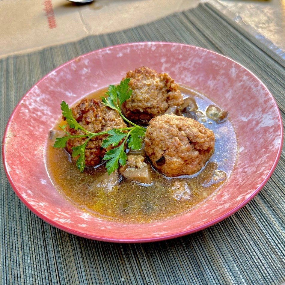 Albóndigas con setas variadas 6