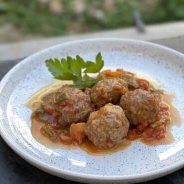 Albóndigas con Samfaina