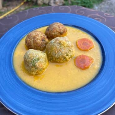 Albóndigas Veganas (de Arroz, Guisantes y Garbanzos)