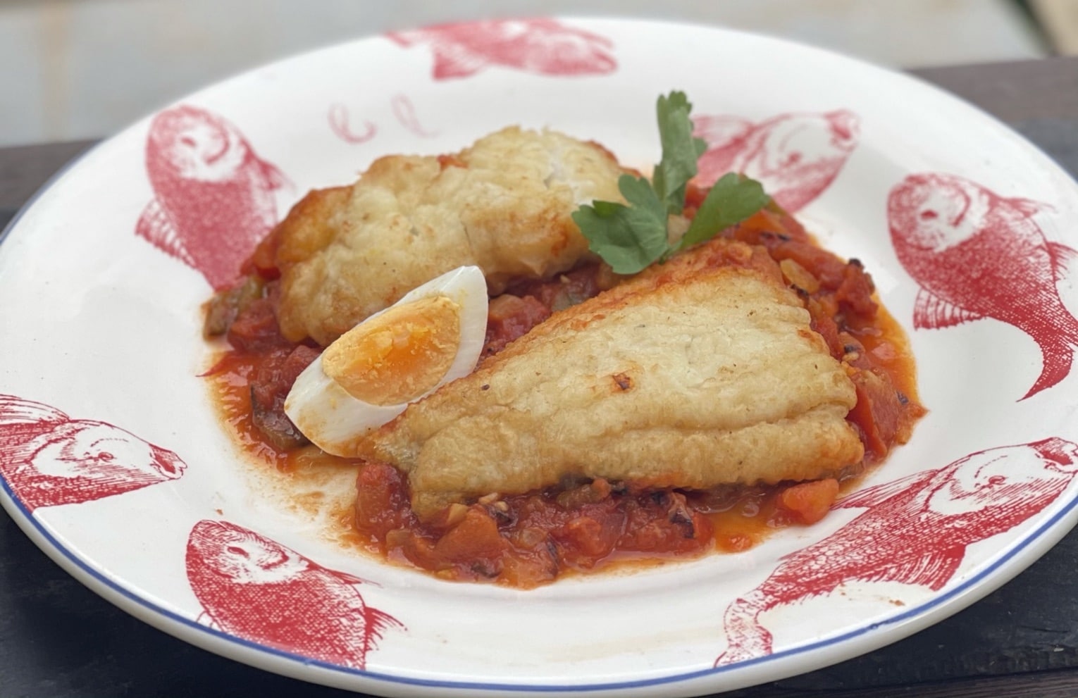 Bacalao con samfaina 1