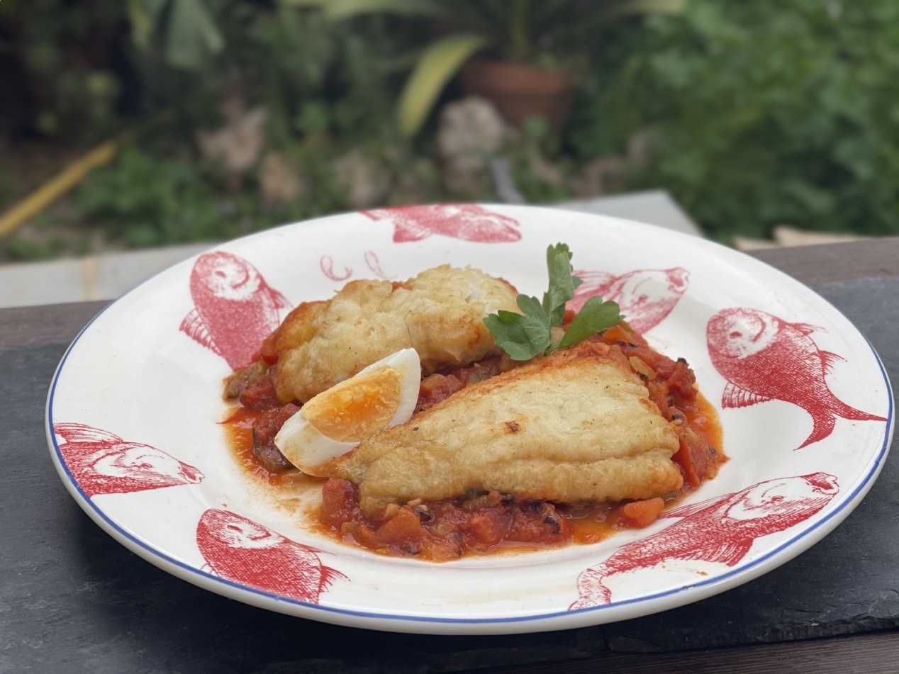 Bacalao con samfaina 2