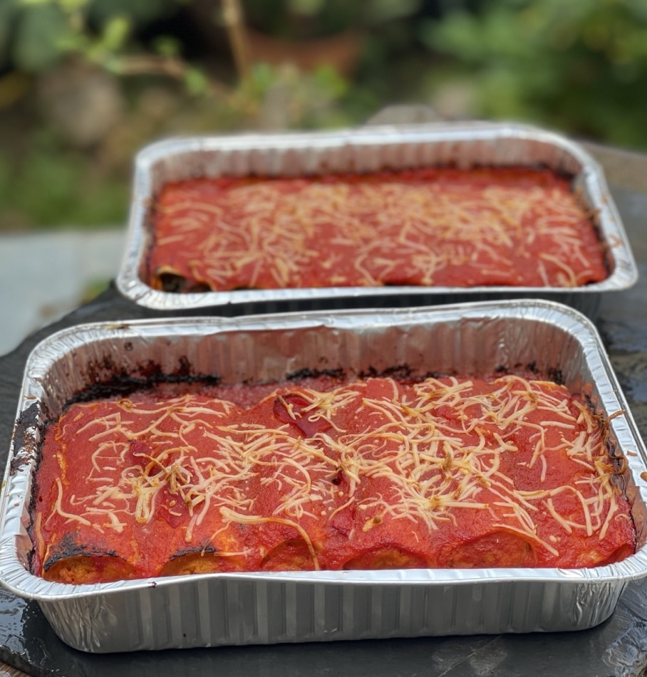 Canelones con tomate 1