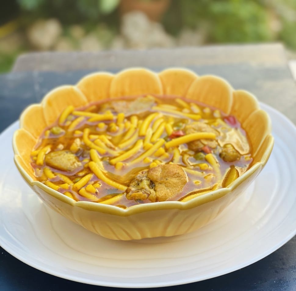 Fideos caldosos con carne 2