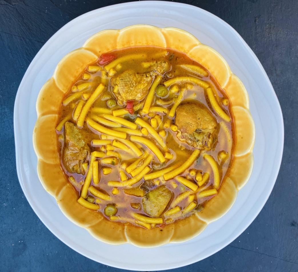 Fideos caldosos con carne 3