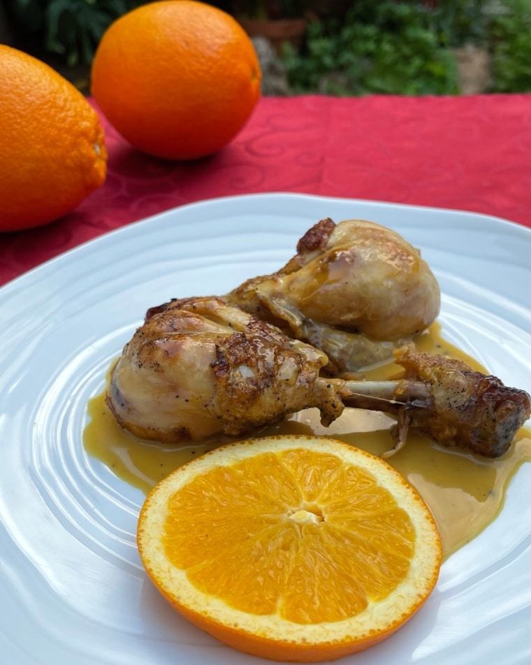 Jamoncitos de pollo a la naranja 4