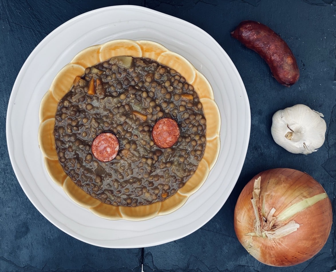 Lentejas estofadas con chorizo 1