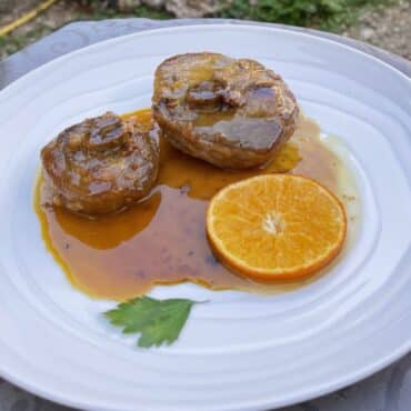 Osso Bucco de Pavo a la Naranja y Cabra