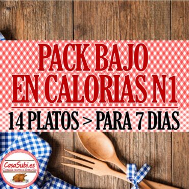 PACK Bajo en Calorías N1 - 14 Platos (7 días)