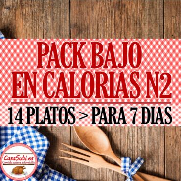 PACK Bajo en Calorías N2 - 14 Platos (7 días)