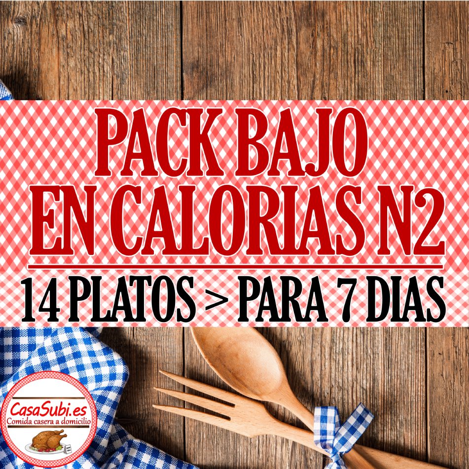 PACK Bajo en Calorías N2 - 14 Platos (7 días)