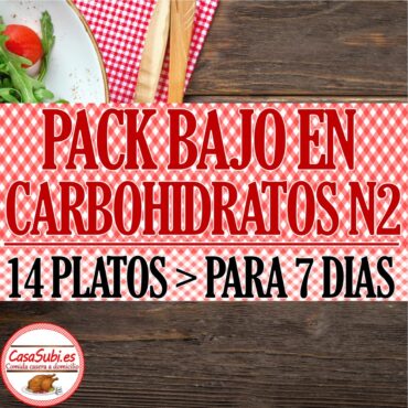 PACK Bajo en Carbohidratos N2 - 14 Platos (7 días)