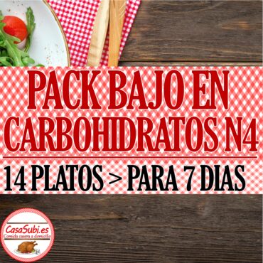PACK Bajo en Carbohidratos N4 - 14 Platos (7 días)