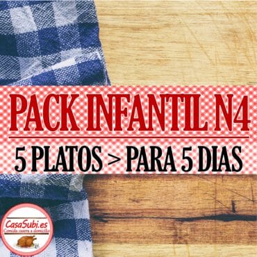 PACK Infantil N4 - 5 Platos (5 días)