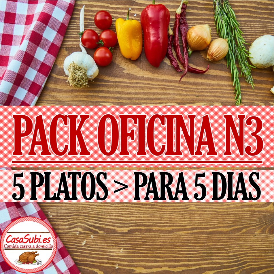 PACK Oficina N3 - 5 Platos (5 días)