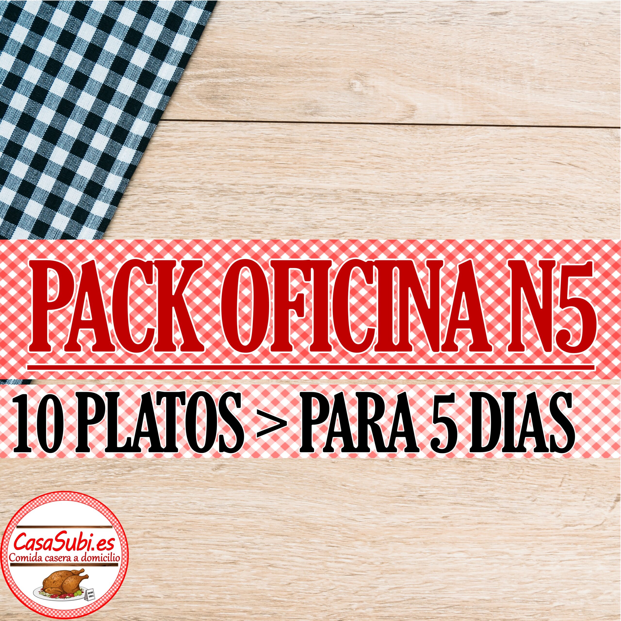 PACK OFICINA N5 10 PLATOS Ideal 5 dias