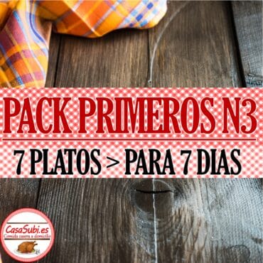 PACK Primeros Platos N3 - 7 Platos (7 días)