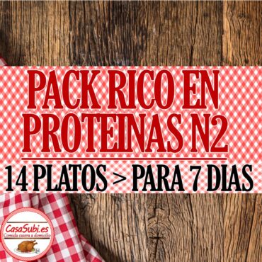PACK Rico en Proteínas N2 - 14 Platos (7 días)
