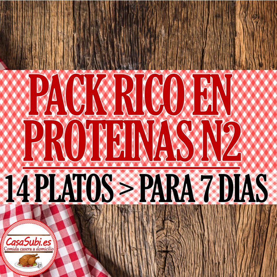 PACK Rico en Proteínas N2 - 14 Platos (7 días)