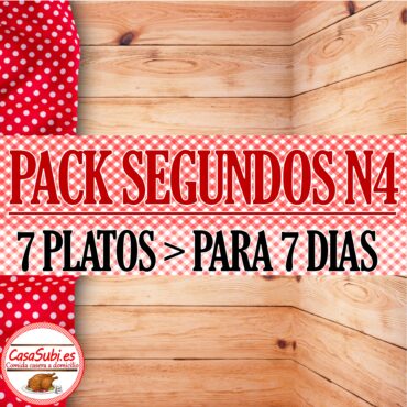 PACK Segundos Platos N4 - 7 Platos (7 días)