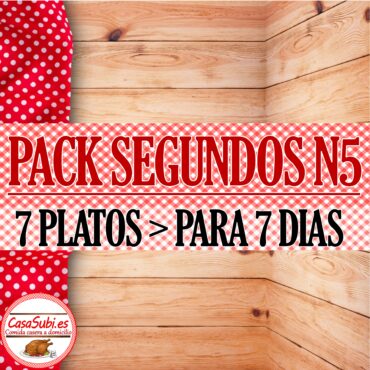 PACK Segundos Platos N5 - 7 Platos (7 días)