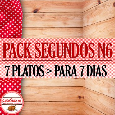 PACK Segundos Platos N6 - 7 Platos (7 días)