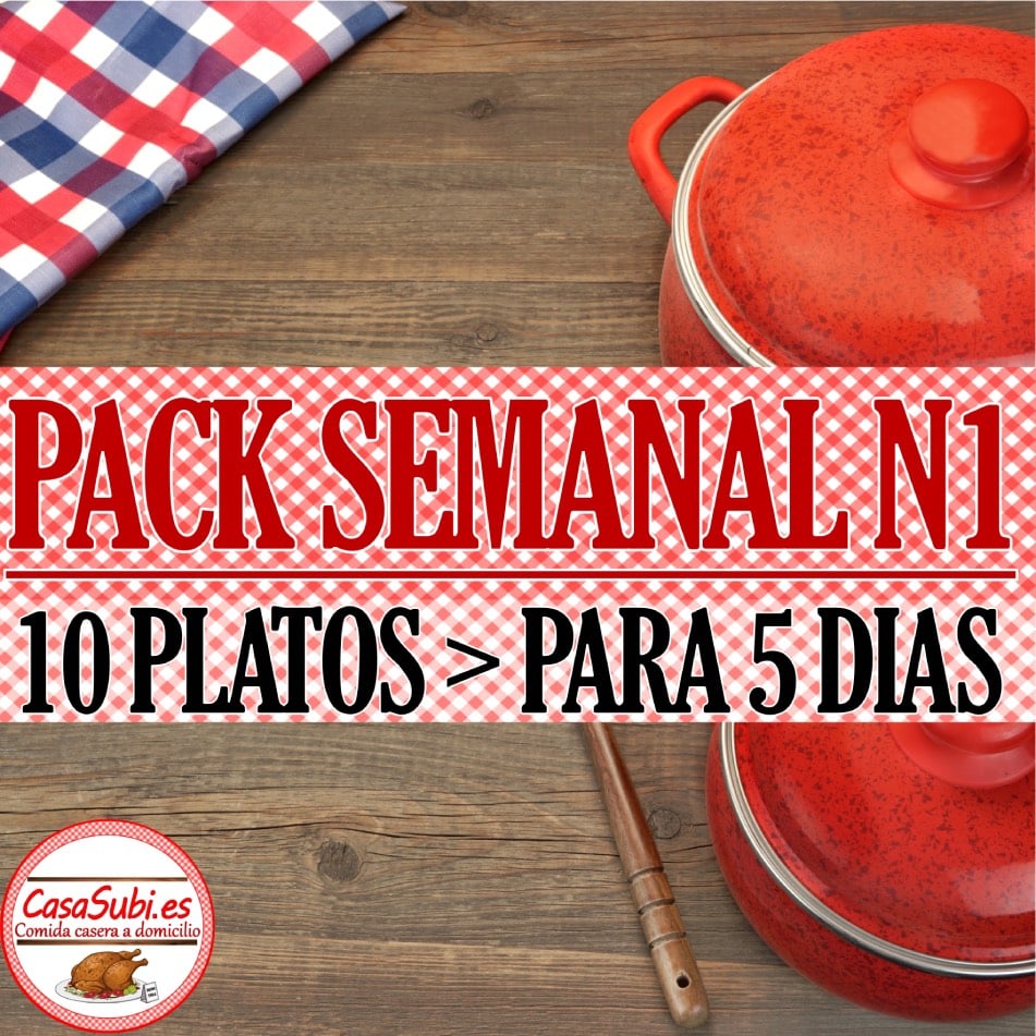 PACK Semanal N1 - 10 Platos (5 días)