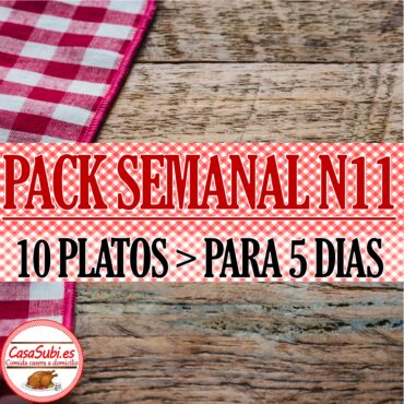 PACK Semanal N11 - 10 Platos - Ideal para 5 días