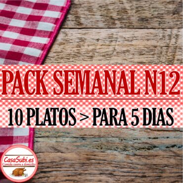 PACK Semanal N12 - 10 Platos - Ideal para 5 días