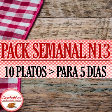 PACK Semanal N13 - 10 Platos - Ideal para 5 días