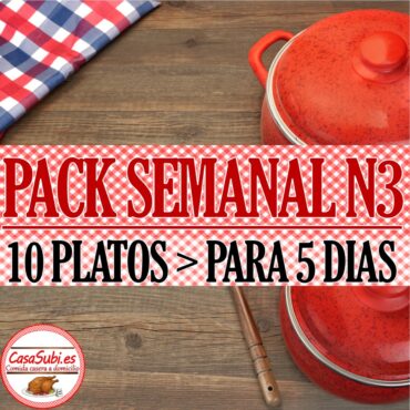 PACK Semanal N3 - 10 Platos (5 días)