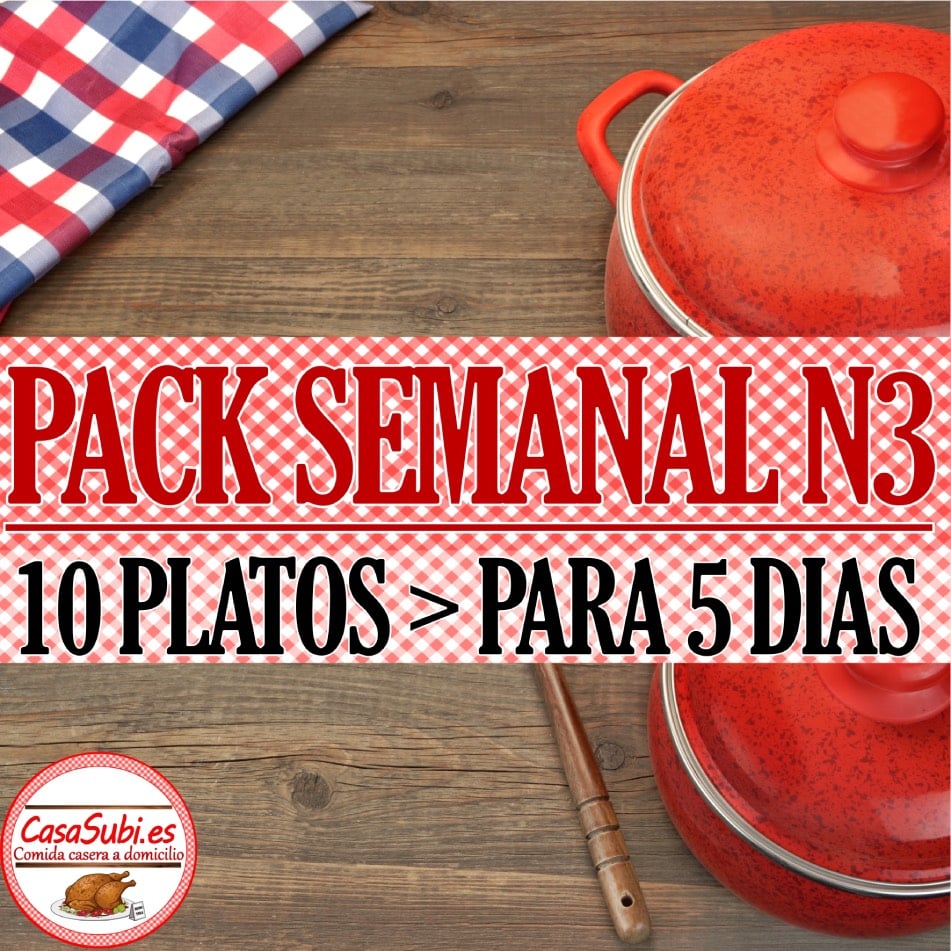 PACK Semanal N3 - 10 Platos (5 días)