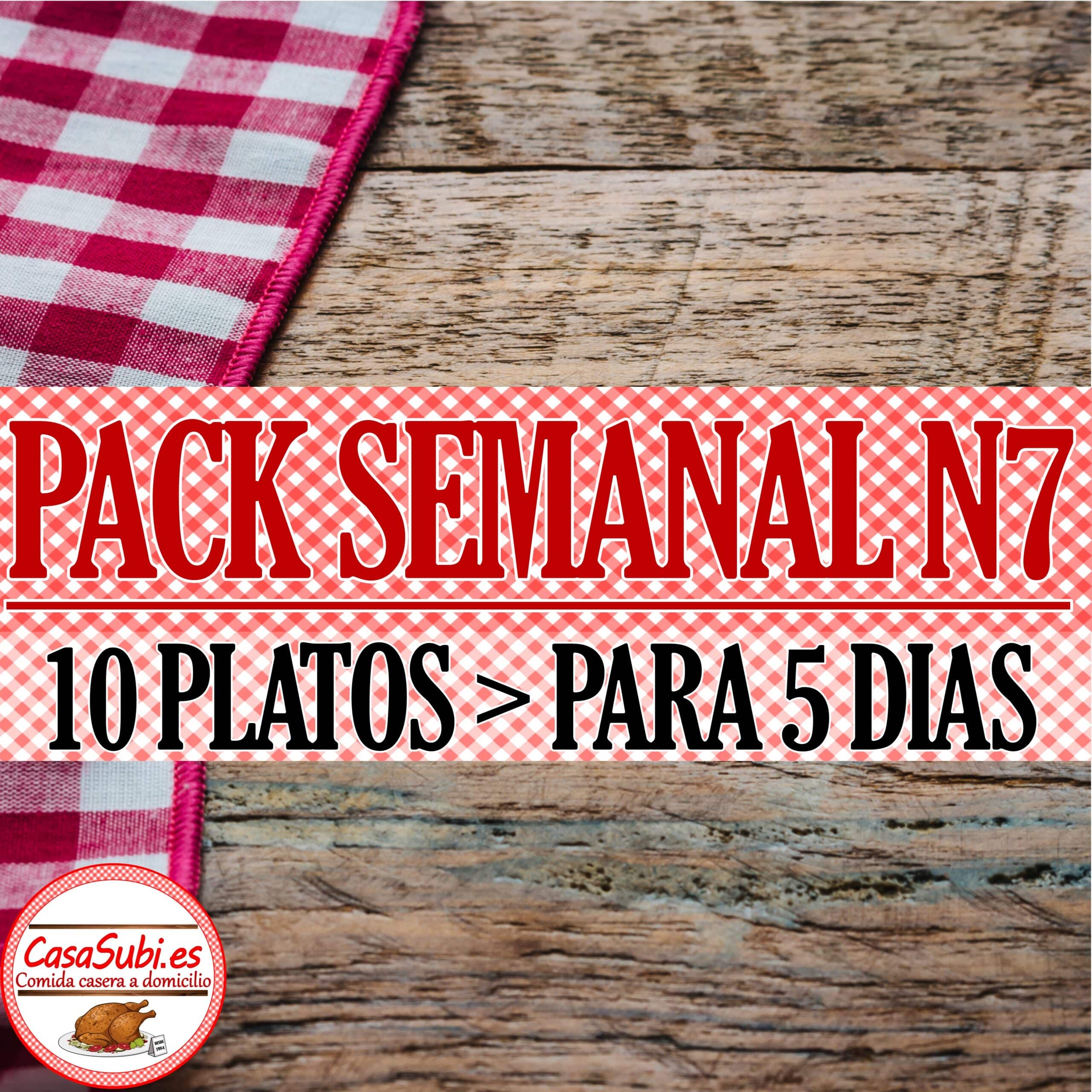 PACK SEMANAL N7 10 PLATOS Ideal 5 dias