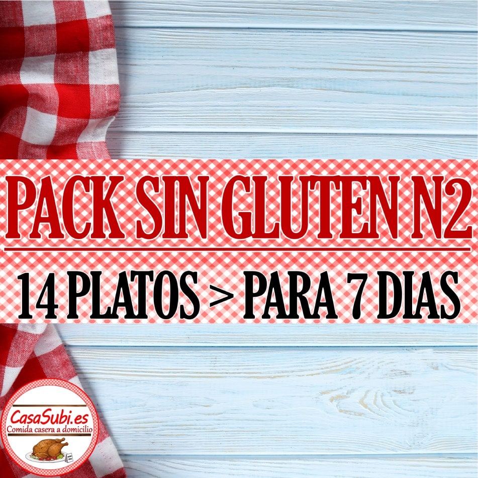 PACK Sin Gluten N2 - 14 Platos (7 días)