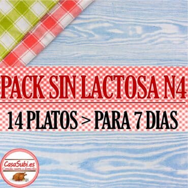 PACK Sin Lactosa N4 - 14 Platos (7 días)