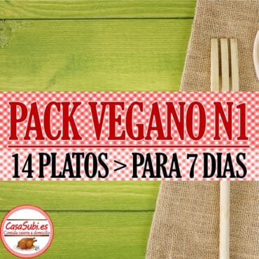 PACK Vegano N1 - 14 Platos (7 días)