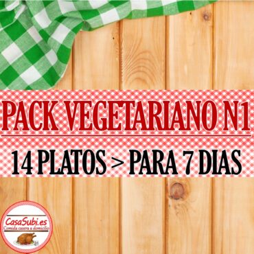 PACK Vegetariano N1 - 14 Platos (7 días)
