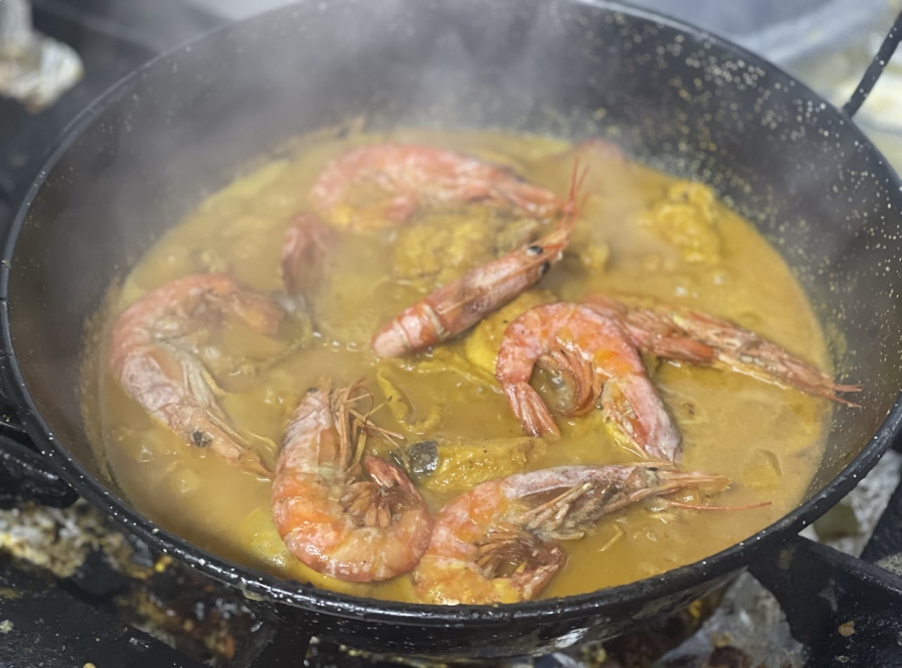Pollo con langostinos 4