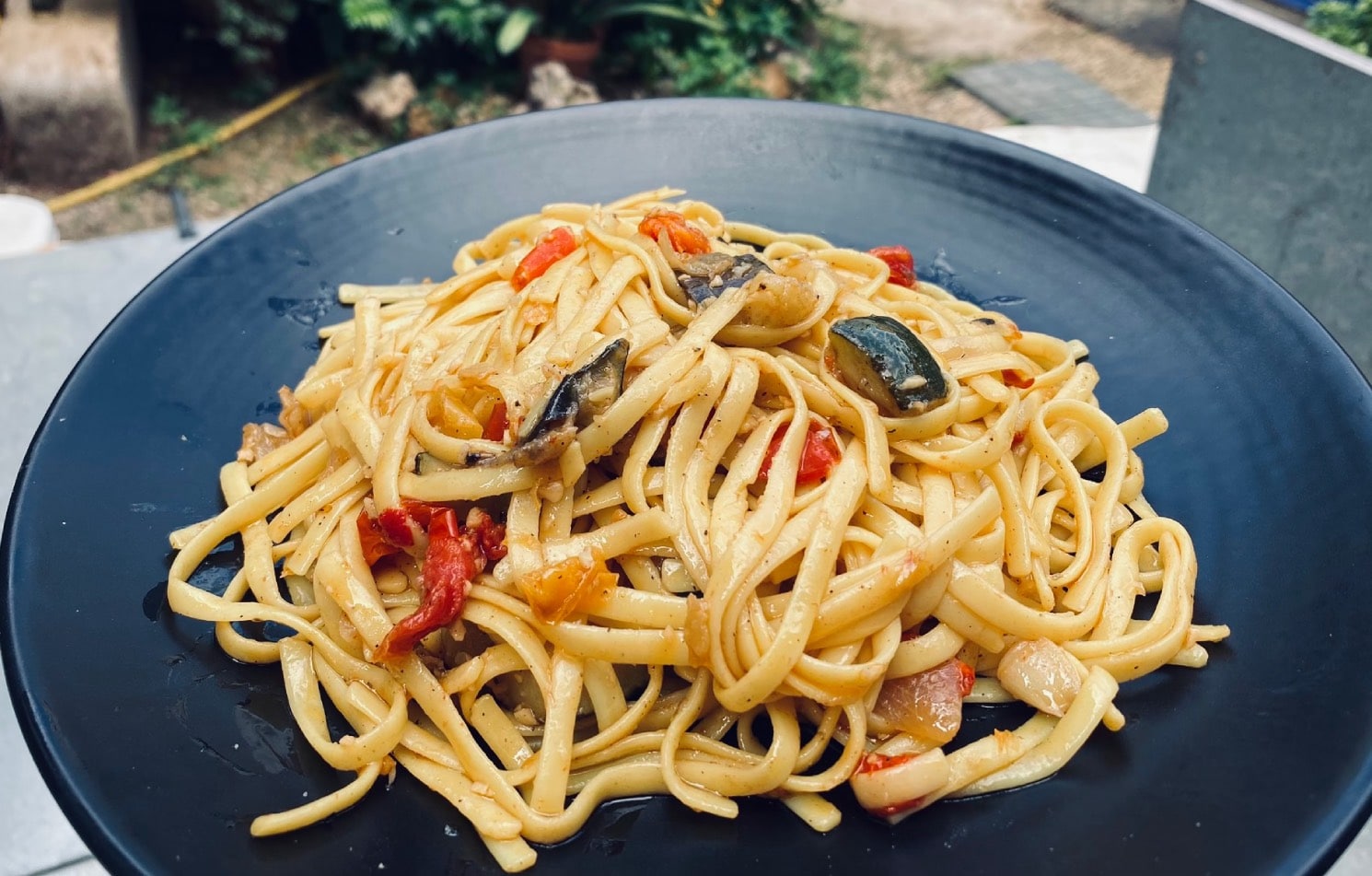 Tallarines con verduras 4