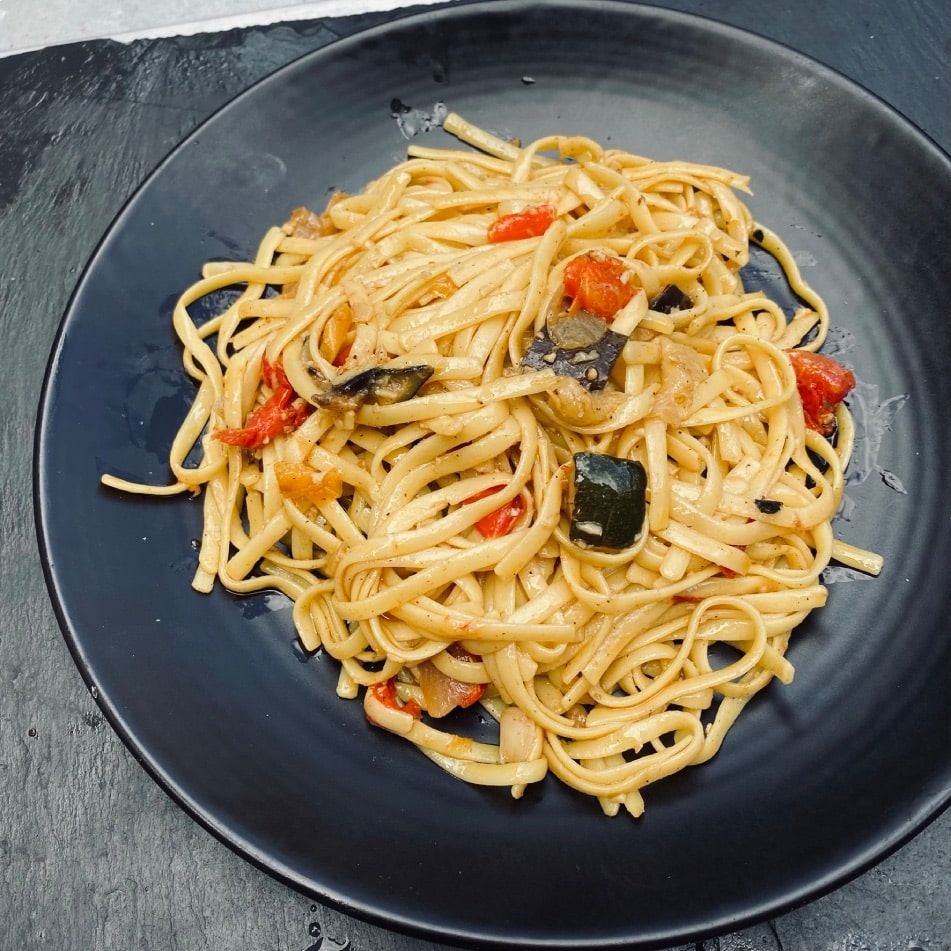 Tallarines con verduras 5