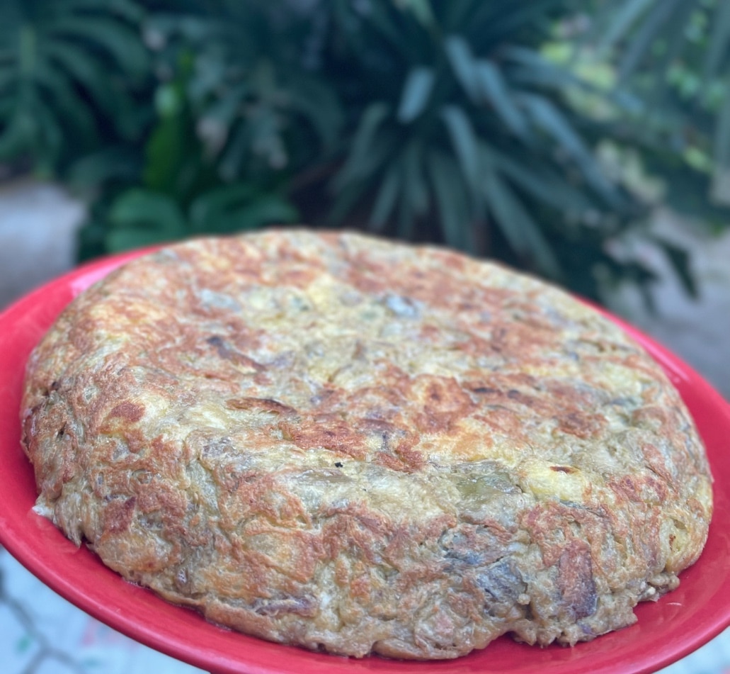 Tortilla de patata y alcachofa 3