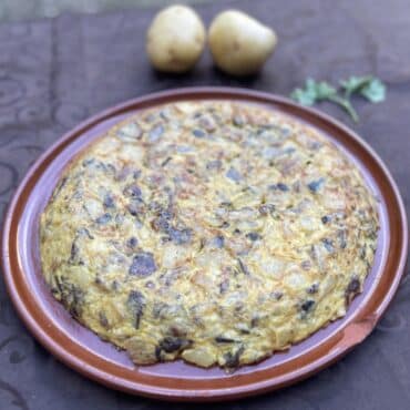 Tortilla de patata y setas variadas 5