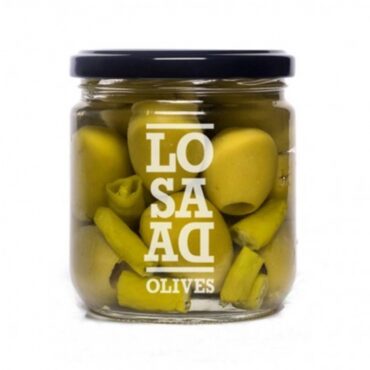 Aceitunas Gordal sin Hueso Picantes 345gr. Aceitunas Losada
