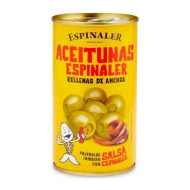 Aceitunas rellenas de anchoa 350gr. Espinaler