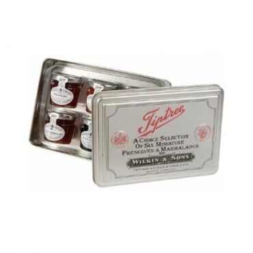 Mermeladas en Caja Metálica Plata 6x42gr. Tiptree