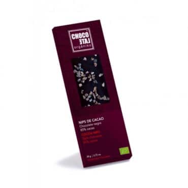 Chocolate Negro 85% Cacao BIO 50g. Chocolate Orgániko