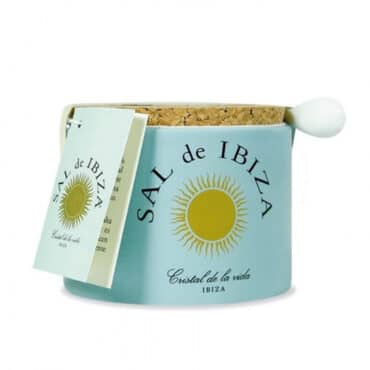 Flor de sal cerámica 150gr. Sal de Ibiza