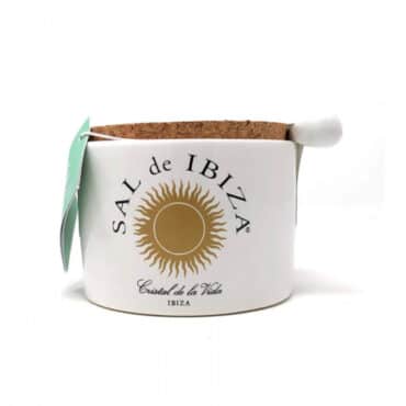Flor de sal cerámica Isla Blanca 150gr. Sal de Ibiza