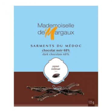 Sarments du Médoc de Chocolate Negro 68% 125gr. Mademoiselle de Margaux